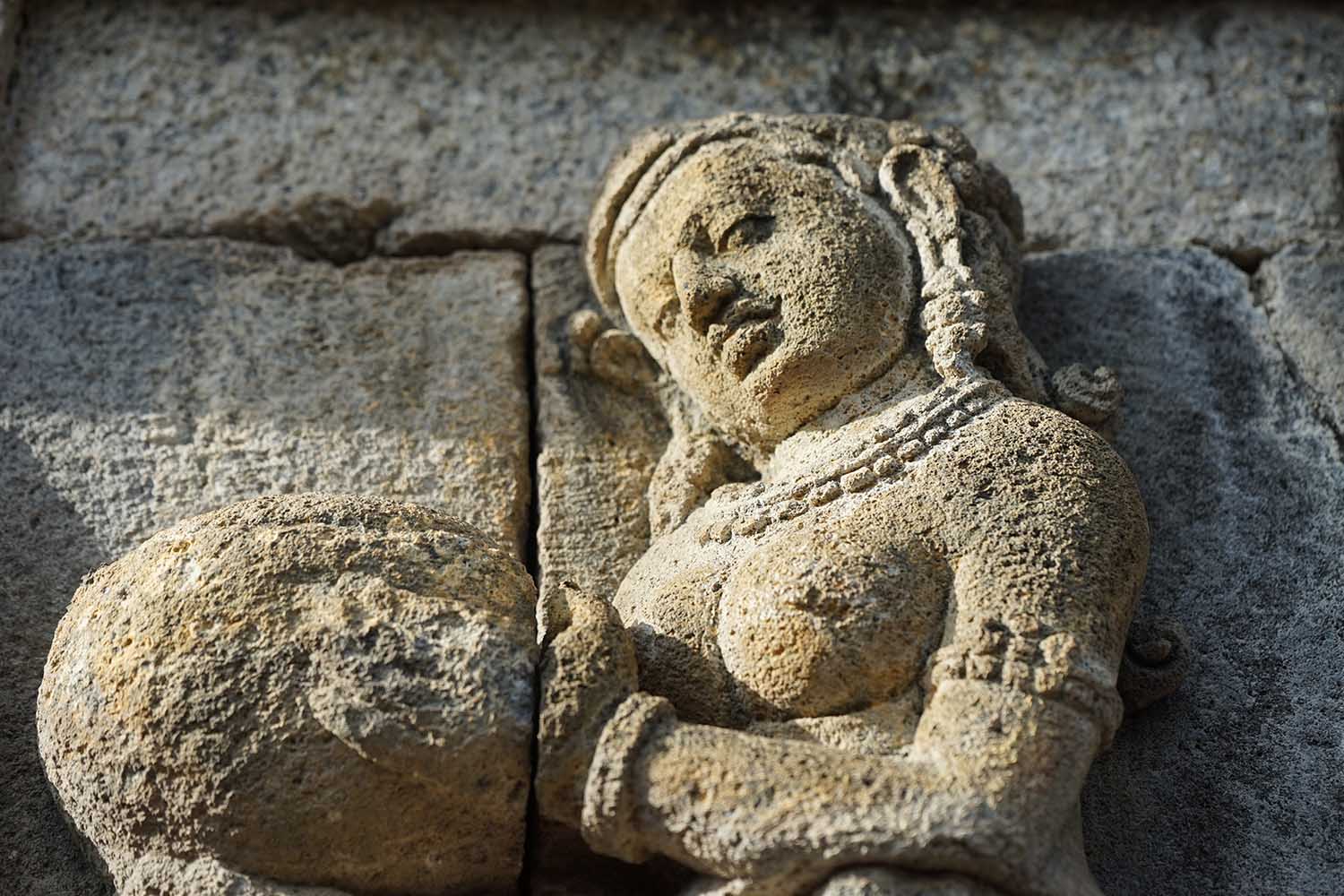 Statue à Borobudur, Java