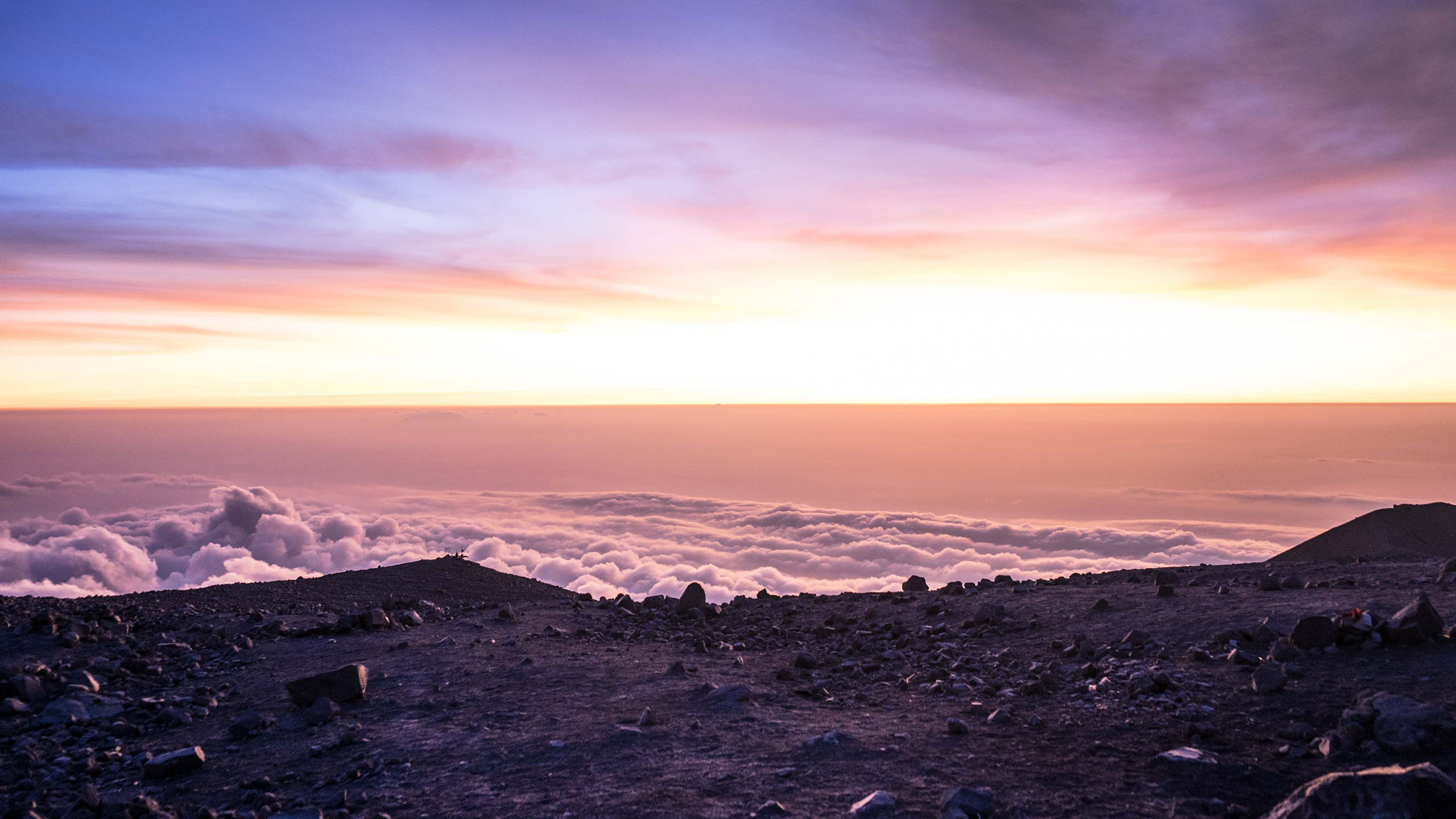 Semeru lever de soleil